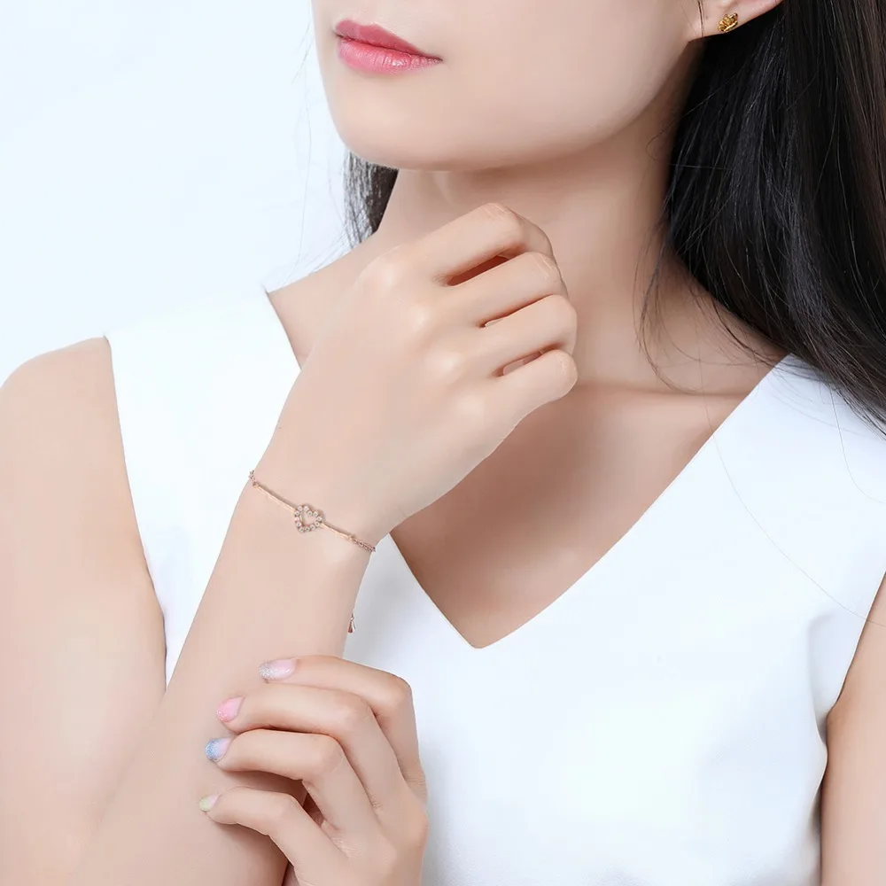 jingyang Lady Romantic Heartbeat Heart Shaped Crystal Bracelet Girl's jewelry bracelet jewellery Valentine's Day accessories
jingyang Lady Romantic Heartbeat Heart Shaped Crystal Bracelet Girl's jewelry bracelet jewellery Valentine's Day accessories