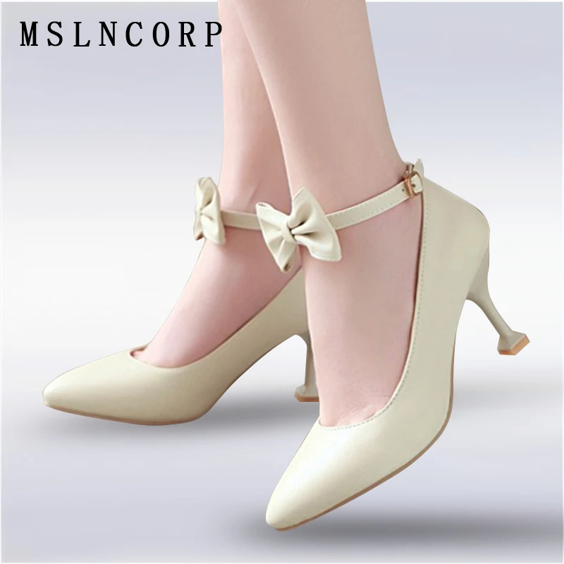 Plus Size 34-46 fashion Ankle bowknot Buckle high heel shoes Pointed Toe women pumps nightclub slip on Dress Party Casual Shoes
Plus Size 34-46 fashion Ankle bowknot Buckle high heel shoes Pointed Toe women pumps nightclub slip on Dress Party Casual Shoes