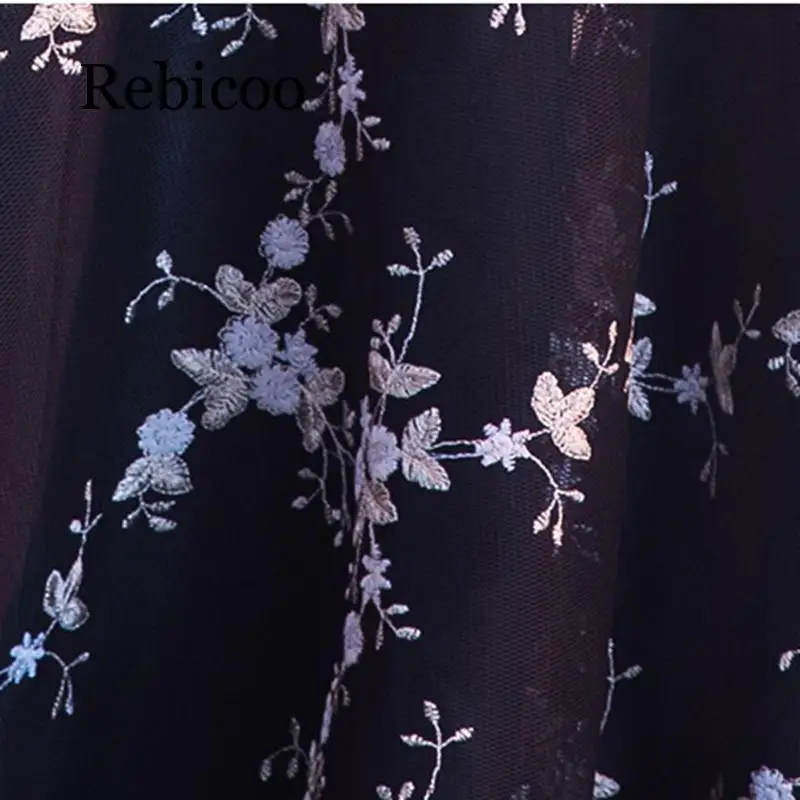 Rebicoo 2019 new one-shoulder women's elegant sexy black V embroidery flower slim dress
Rebicoo 2019 new one-shoulder women's elegant sexy black V embroidery flower slim dress