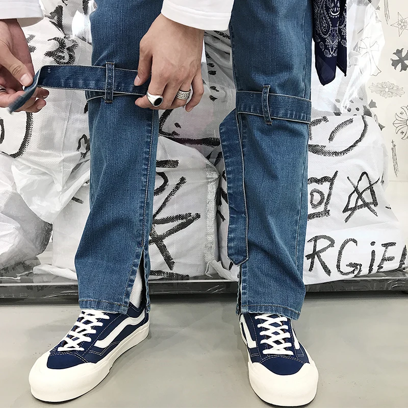 High quality jeans for men New Hong Kong fashion style design personality straight straight jeans men's new loose street style
High quality jeans for men New Hong Kong fashion style design personality straight straight jeans men's new loose street style