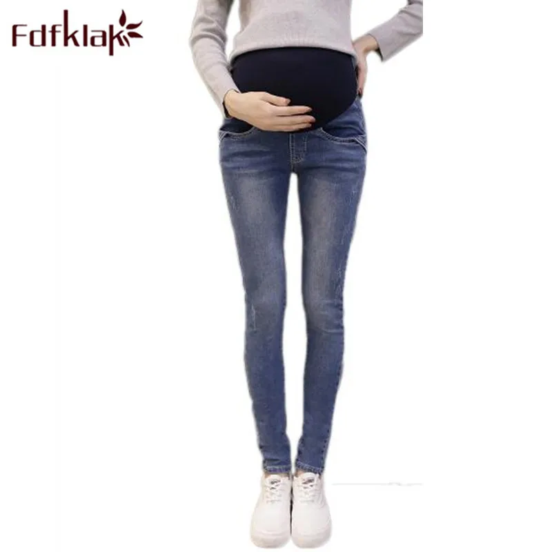 Fdfkalk 2018 Новые Брюки для беременных джинсы Одежда женские F60|maternity jeans|maternity jeans