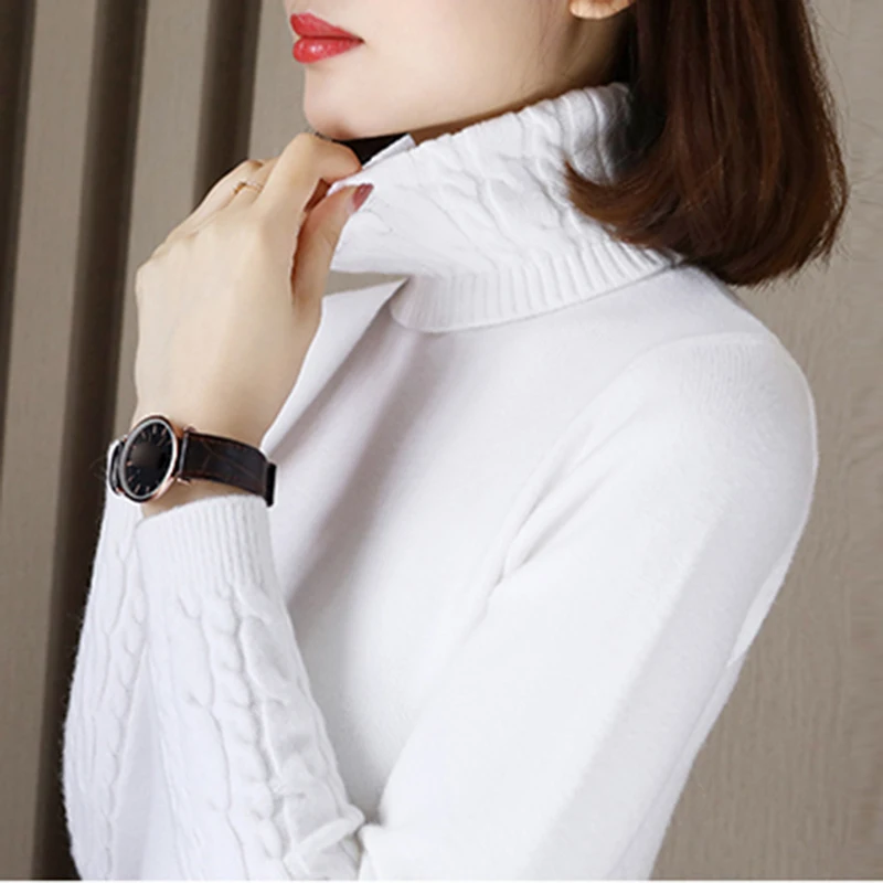 Warm Knitting Sweaters And Pullovers For Women autumn Winter Casual Turtleneck Knitwear Female Jumper 2018 Women Sweaters Tops
Warm Knitting Sweaters And Pullovers For Women autumn Winter Casual Turtleneck Knitwear Female Jumper 2018 Women Sweaters Tops