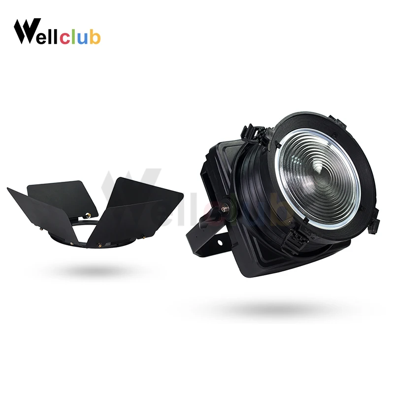 2 шт. 200 Вт водонепроницаемый COB Led Fresnel DMX сценический светильник WW/CW цветной