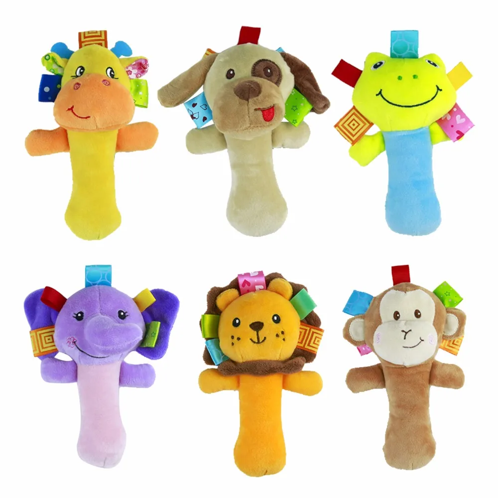 0M+ Soft Animal Baby Toy Ring Bell Baby Plush Rattle Squeaker Rod Cute Cartoon Animal Musical Dog Frog Monkey Lion Plush Toy
0M+ Soft Animal Baby Toy Ring Bell Baby Plush Rattle Squeaker Rod Cute Cartoon Animal Musical Dog Frog Monkey Lion Plush Toy