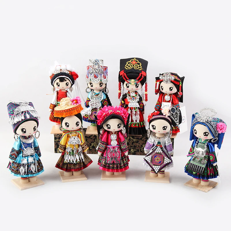Guizhou National Characteristic Doll Beautiful Dress Doll Handmade Crafts of Chinese Style Desktop decoration Gift for Girl
Guizhou National Characteristic Doll Beautiful Dress Doll Handmade Crafts of Chinese Style Desktop decoration Gift for Girl
