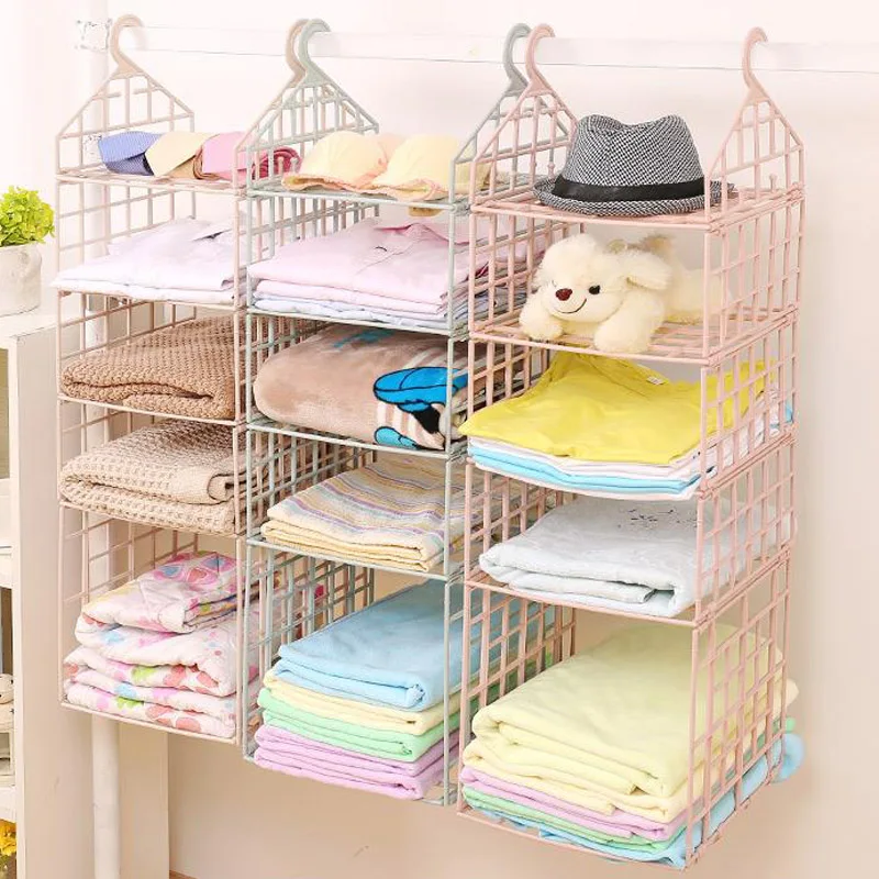 Multi-layer Wardrobe Storage Holders Hanging Folding Clothes Underwear Space Saving Finishing Receives Shelf Household Racks
Multi-layer Wardrobe Storage Holders Hanging Folding Clothes Underwear Space Saving Finishing Receives Shelf Household Racks