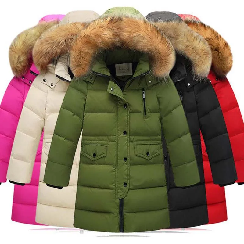 -35 degree winter fur collar Children's down jacket white Duck Down Jackets casual long boys cotton coats quality girls ski coat
-35 degree winter fur collar Children's down jacket white Duck Down Jackets casual long boys cotton coats quality girls ski coat