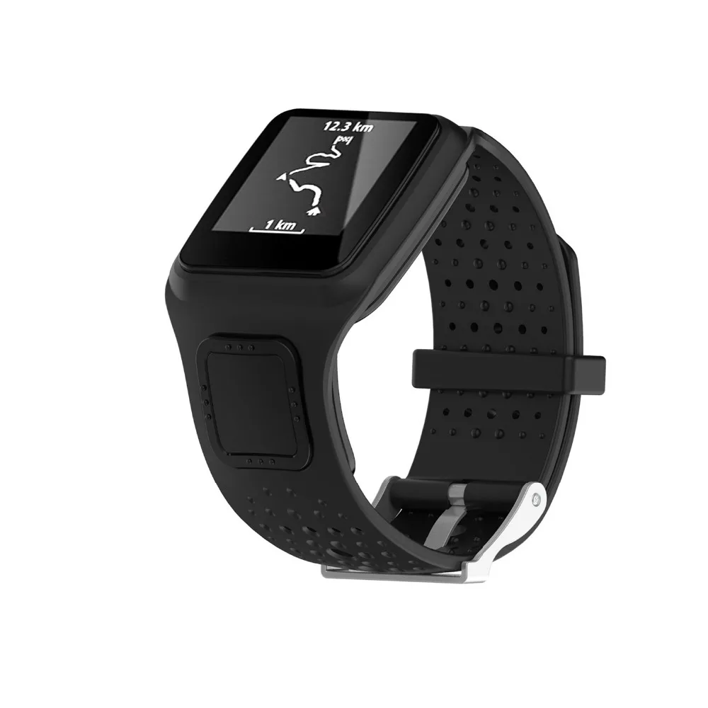 Силиконовый ремешок для TomTom мульти спортивные часы c GPS Runner 1 наручные фитнес