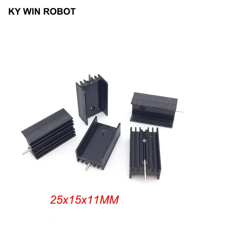 5pcs Free Shipping Aluminium TO-220 Heatsink TO 220 Heat Sink Transistor Radiator TO220 Cooler Cooling 25*15*11MM With 1 Pin
5pcs Free Shipping Aluminium TO-220 Heatsink TO 220 Heat Sink Transistor Radiator TO220 Cooler Cooling 25*15*11MM With 1 Pin