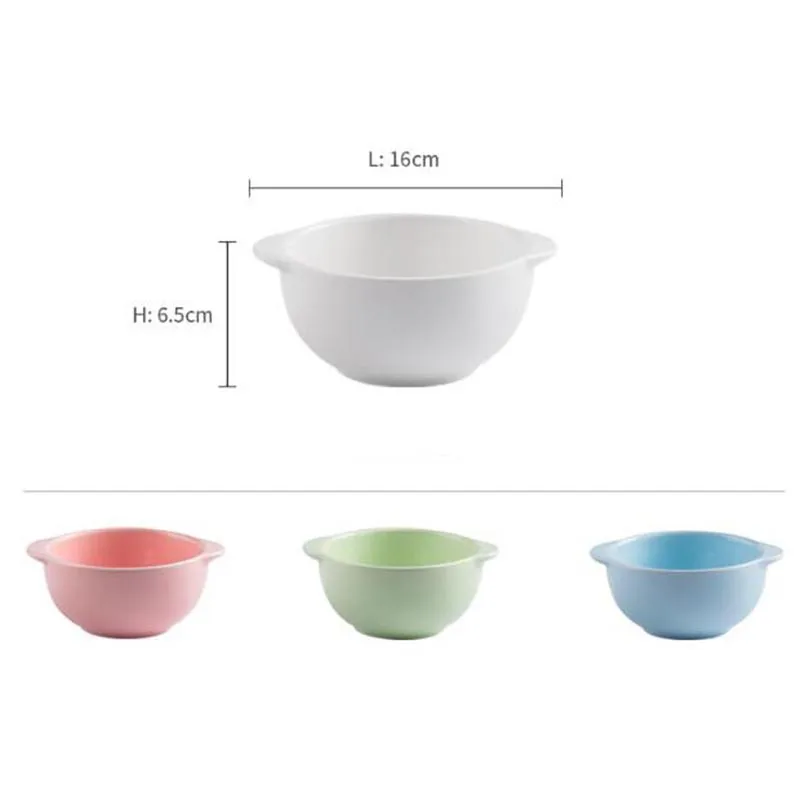 Миски для салата керамическая миска посуда риса супа конфетный цвет Двойная