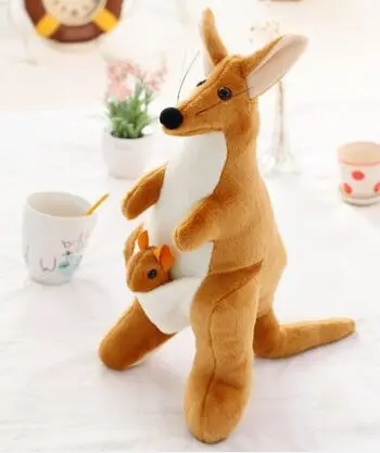 about 40cm kangaroo plush toy mother& child kangaroo doll children's toy gift b0566
about 40cm kangaroo plush toy mother& child kangaroo doll children's toy gift b0566