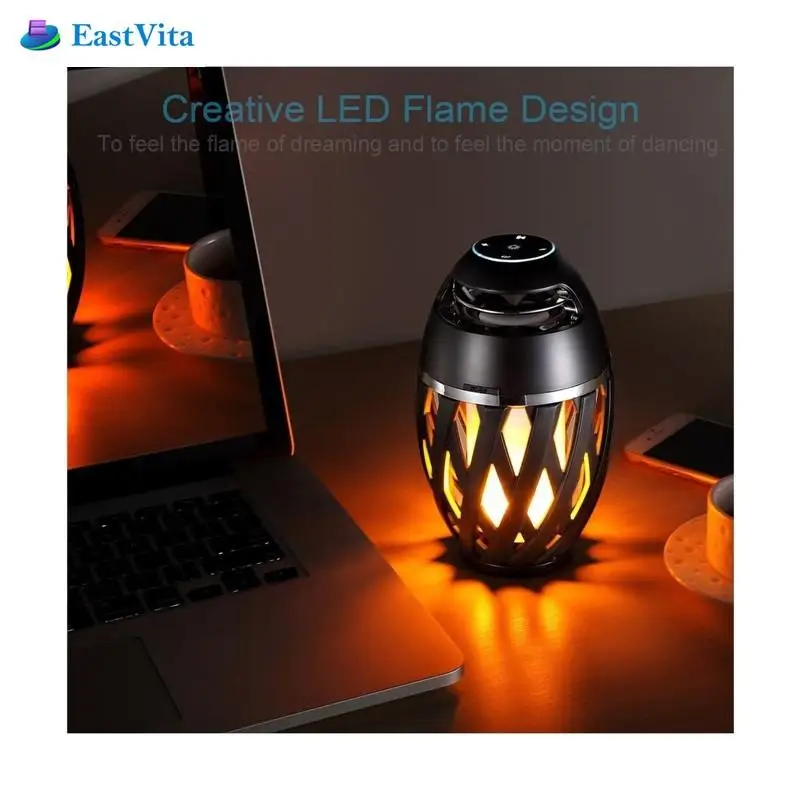 EastVita crazy популярный портативный светодиодный динамик с лампой пламени стерео BT4.2 Bluetooth динамик атмосферный мягкий свет для iPhone Android r30
EastVita crazy популярный портативный светодиодный динамик с лампой пламени стерео BT4.2 Bluetooth динамик атмосферный мягкий свет для iPhone Android r30