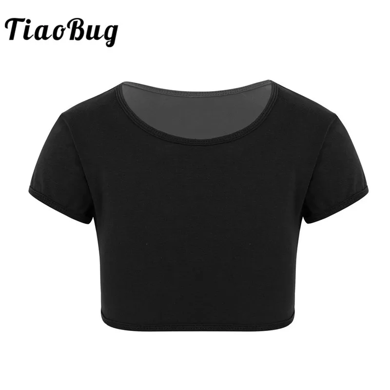 TiaoBug Kids Teens Solid Color Cotton Short Sleeves Gym Yoga Sports Tops Children Girls Gymnastics Ballet Crop Top Dance Costume
TiaoBug Kids Teens Solid Color Cotton Short Sleeves Gym Yoga Sports Tops Children Girls Gymnastics Ballet Crop Top Dance Costume