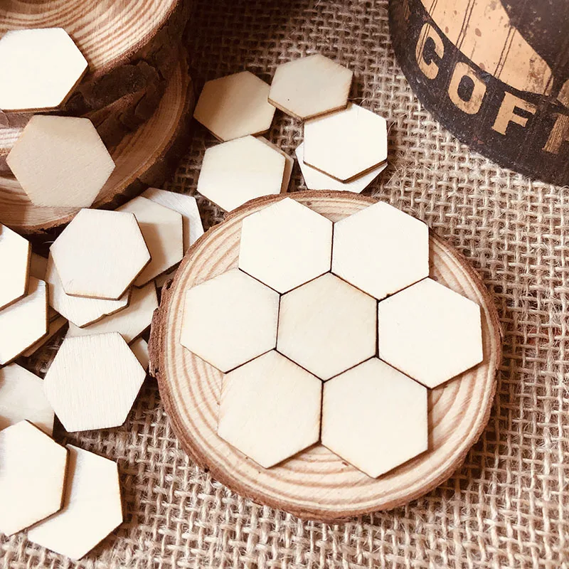 100pcs Wooden Crafts Hexagonal Pieces Ornaments Scrapbooking Crafts Laser Cut Unfinished Wood Embellishment DIY Home Decoration
100pcs Wooden Crafts Hexagonal Pieces Ornaments Scrapbooking Crafts Laser Cut Unfinished Wood Embellishment DIY Home Decoration