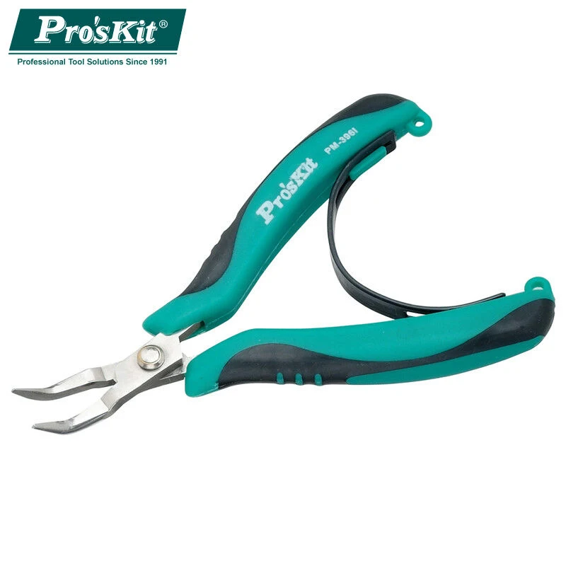 Pro'sKit PM-396I AISI420 Stainless Steel Bent Nose Plier Wire Wrapping Beading Jewelry Tool Handle Tool
Pro'sKit PM-396I AISI420 Stainless Steel Bent Nose Plier Wire Wrapping Beading Jewelry Tool Handle Tool