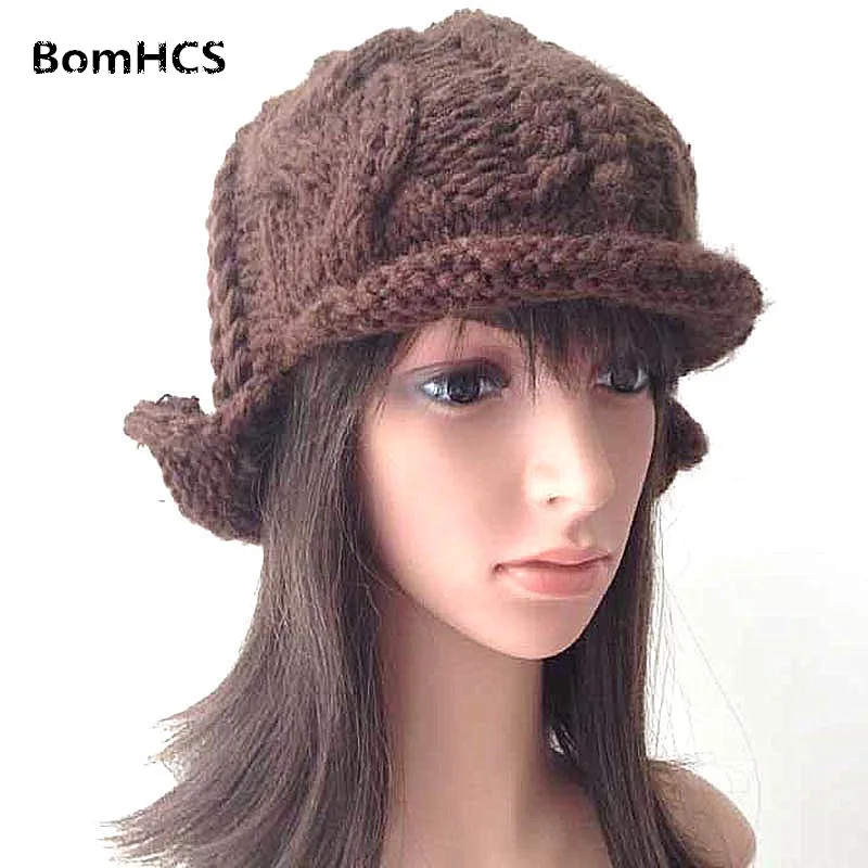 BomHCS Korean Style Women's Fashion Warm Curling Hat 100% Handmade Knitted Beanie
BomHCS Korean Style Women's Fashion Warm Curling Hat 100% Handmade Knitted Beanie