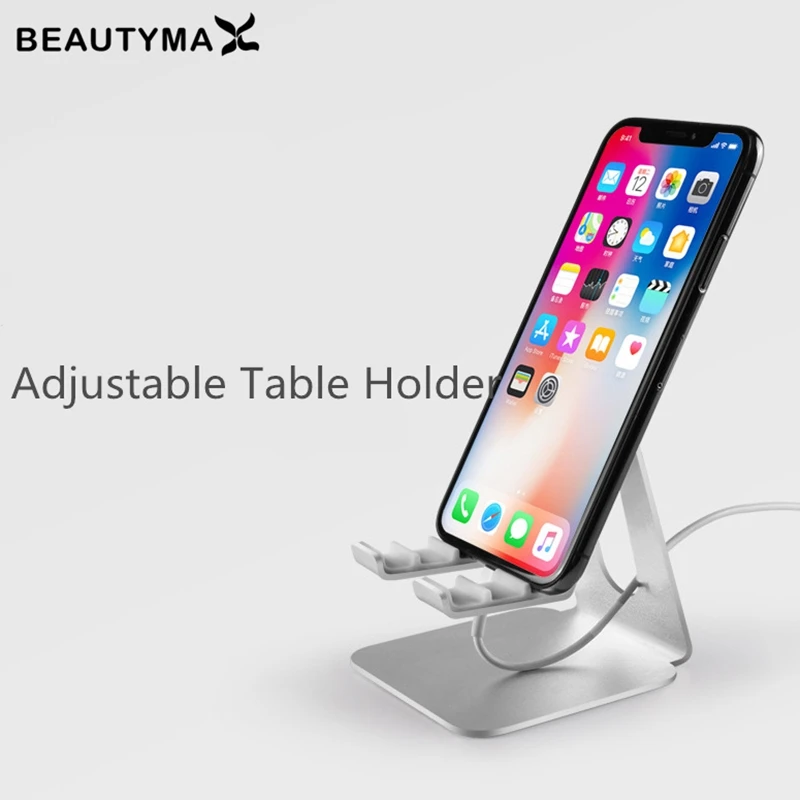 BEAUTYMAX регулируемый металлический алюминиевый сплав держатель для телефона