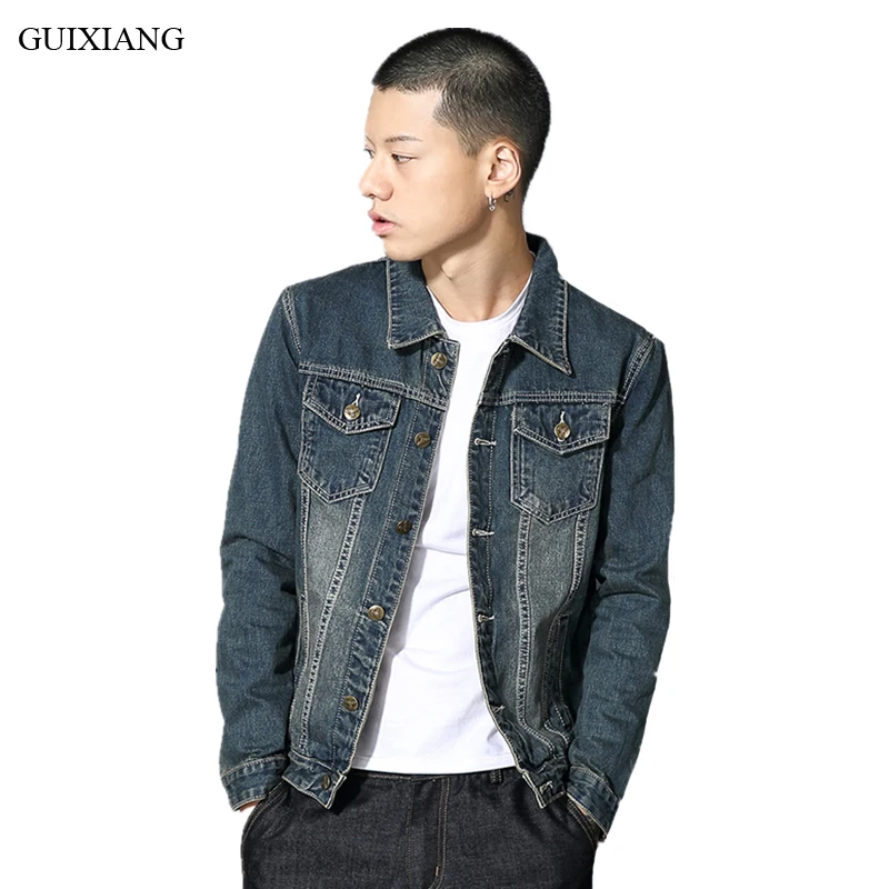 New Arrival Autumn Style Men Plus Denim Jeans Jackets Fashion Casual Single Breasted Solid Pockets Men Leisure coat Dress M-7XL
New Arrival Autumn Style Men Plus Denim Jeans Jackets Fashion Casual Single Breasted Solid Pockets Men Leisure coat Dress M-7XL
