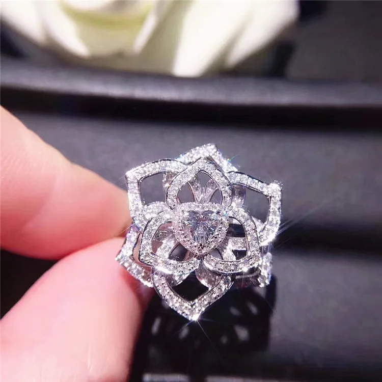 Female Crystal Zircon Stone Ring Sparking Romantic silver plated White Gold Color Finger Ring Promise Engagement Ring Jewelry
Female Crystal Zircon Stone Ring Sparking Romantic silver plated White Gold Color Finger Ring Promise Engagement Ring Jewelry