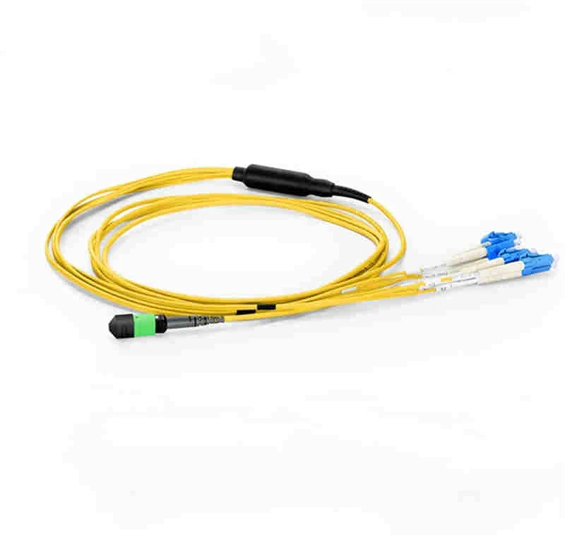 8 12 24 ядра Женский OS2 волоконный коммутационный шнур круглый кабель желтого цвета