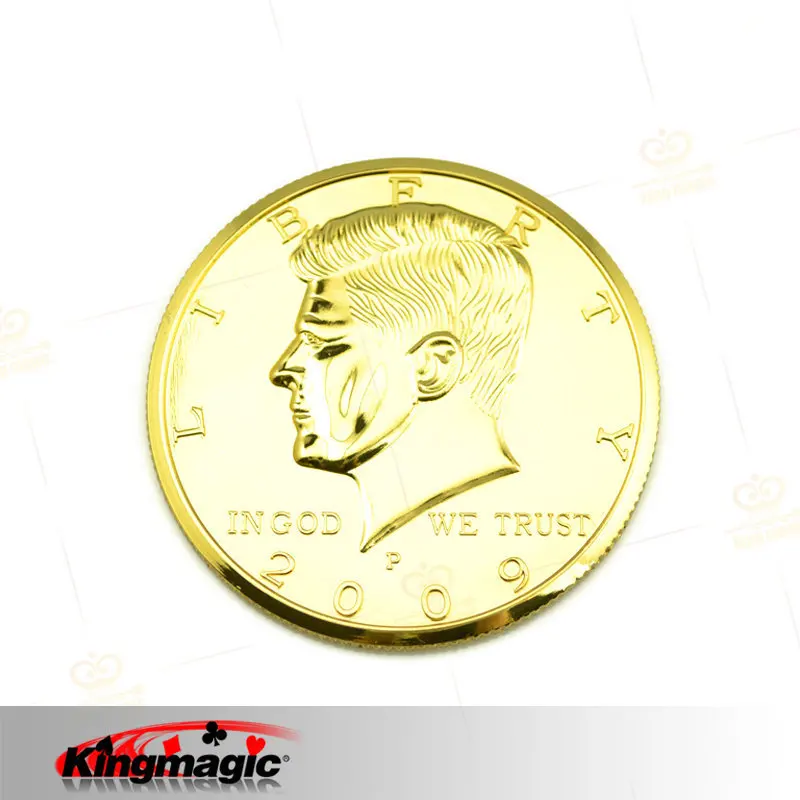 Фото Праздничная распродажа 1 шт. большая монета (полдоллара) золотого цвета