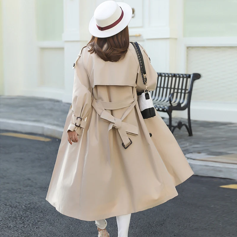 New Autumn 4xl plus size Female trench coat Mid-long Leisure Double-breasted Slender Female windbreak Coat women with belt
New Autumn 4xl plus size Female trench coat Mid-long Leisure Double-breasted Slender Female windbreak Coat women with belt