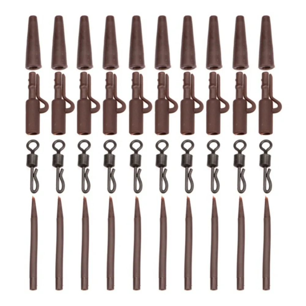 40 Pcs/Set Carp Fishing End Tackle lead clips Quick Change swivels Anti Tangle Sleeves Fishing Hooks pesca fishing accessories
40 Pcs/Set Carp Fishing End Tackle lead clips Quick Change swivels Anti Tangle Sleeves Fishing Hooks pesca fishing accessories