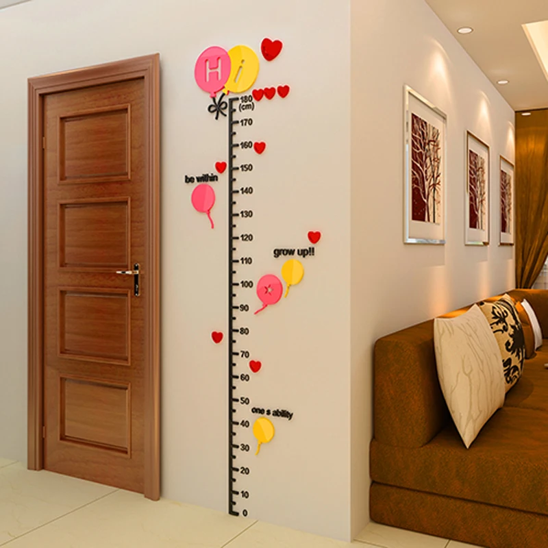Cartoon Balloon height wall stickers Originality Children's room kindergarten Acrylic 3D wall stickers DIY art wall decor
Cartoon Balloon height wall stickers Originality Children's room kindergarten Acrylic 3D wall stickers DIY art wall decor