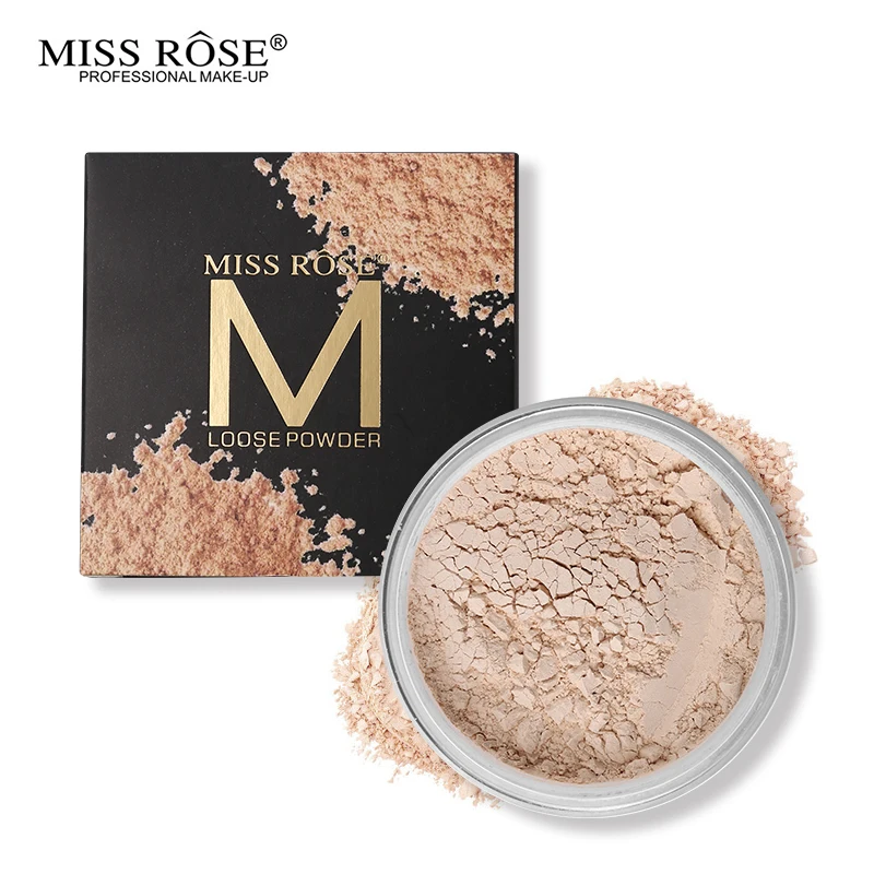Miss Rose 12 цветов основа для макияжа лица Прозрачная Рассыпчатая пудра контроль