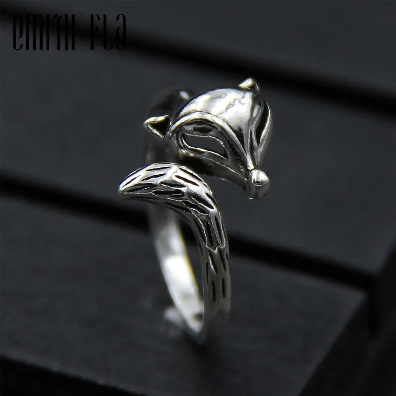 Genuine 925 Sterling Silver Female Vintage Simple Open Rings Fox Design Fashion Jewelry For Women Opening Adjustable Ring
Genuine 925 Sterling Silver Female Vintage Simple Open Rings Fox Design Fashion Jewelry For Women Opening Adjustable Ring