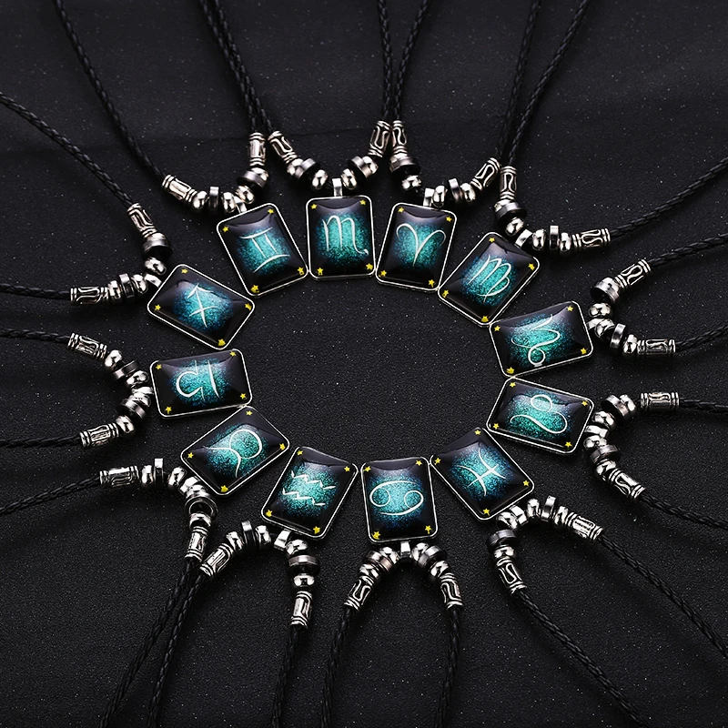 2019 New Twelve Constellation Necklace Men Black Gallstone Aquarius Pisces Scorpio Sagittarius Capricorn Beaded Pendant Necklace
2019 New Twelve Constellation Necklace Men Black Gallstone Aquarius Pisces Scorpio Sagittarius Capricorn Beaded Pendant Necklace