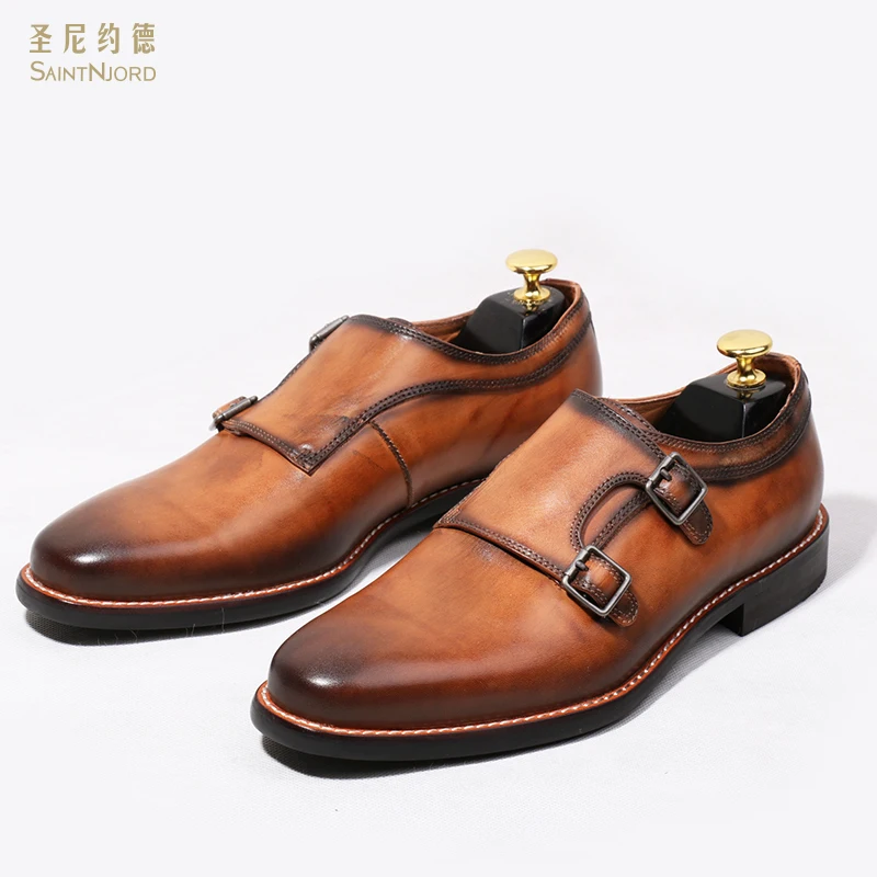 British style monk shoes Italy monk shoe buckled men's business casual shoes handmade pointed toe leather oxfords big size
British style monk shoes Italy monk shoe buckled men's business casual shoes handmade pointed toe leather oxfords big size