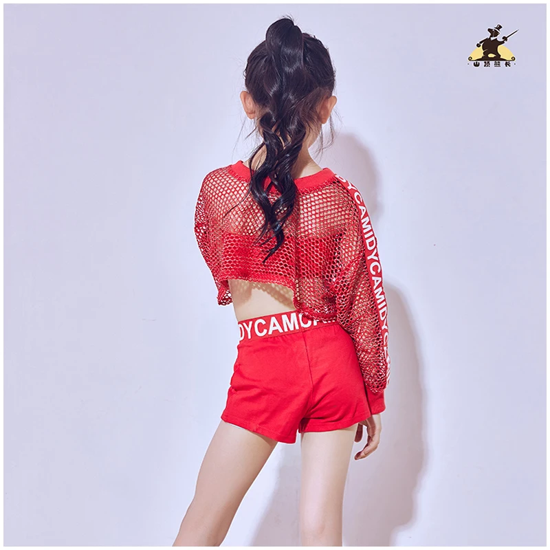 New children's jazz dance girl costume red net set hip-hop hip-hop modern dance stage costumes Set
New children's jazz dance girl costume red net set hip-hop hip-hop modern dance stage costumes Set