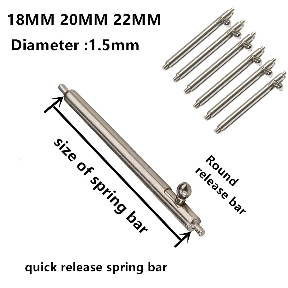 1.5mm Diameter 20PCS / lot watch repair tools & kits 18MM 20MM 22MM spring bar watch repair parts 304 Stainless steel watch pin
1.5mm Diameter 20PCS / lot watch repair tools & kits 18MM 20MM 22MM spring bar watch repair parts 304 Stainless steel watch pin