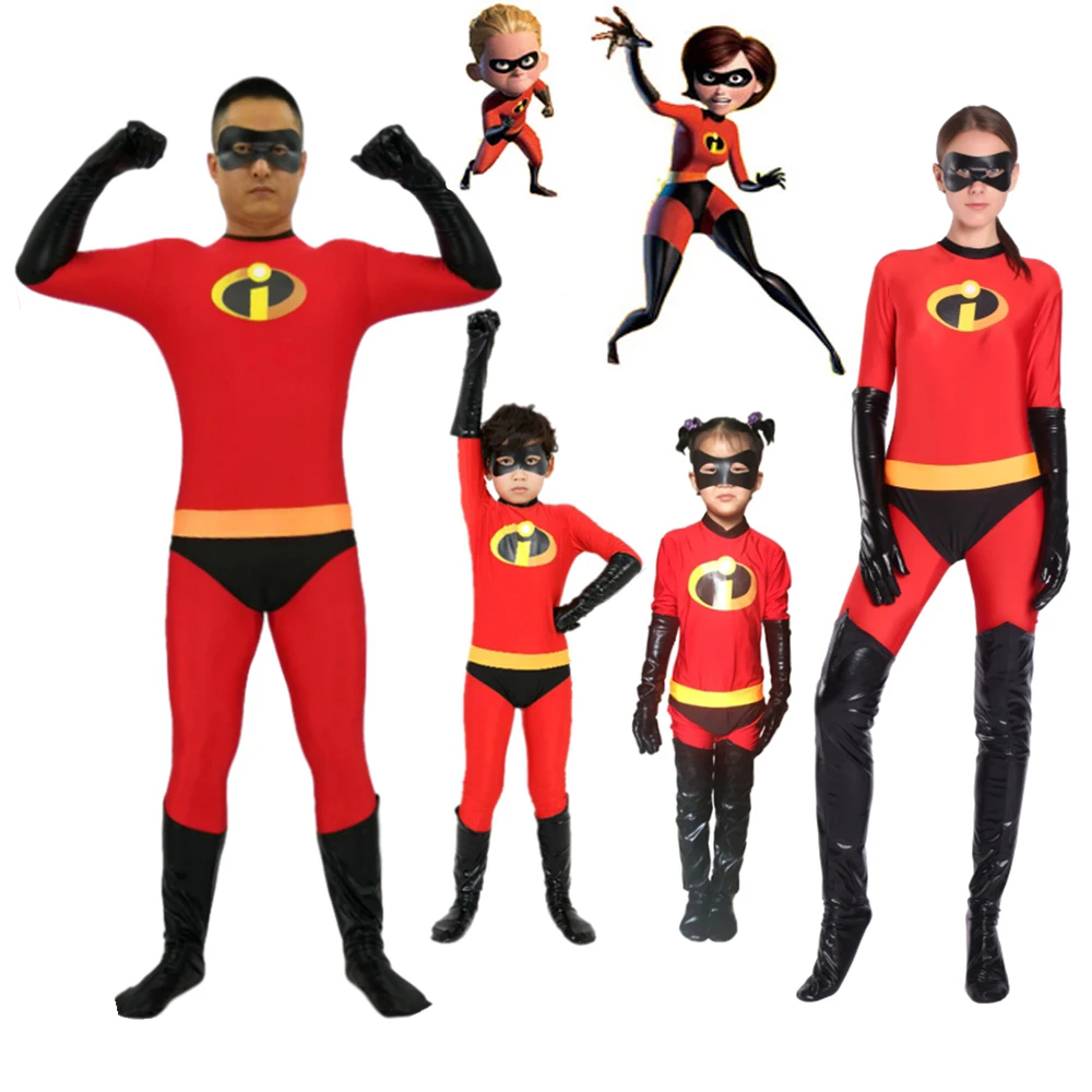 Kids Adults The Incredibles Cosplay Costumes Family The Incredibles Spandex Jumpsuits Carnival Superhero Bodysuits for Halloween
Kids Adults The Incredibles Cosplay Costumes Family The Incredibles Spandex Jumpsuits Carnival Superhero Bodysuits for Halloween