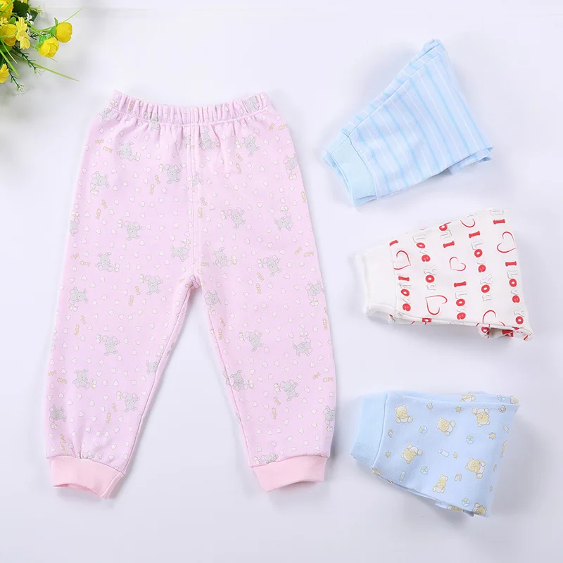 Детские брюки модные хлопковые леггинсы для новорожденных мальчиков и девочек