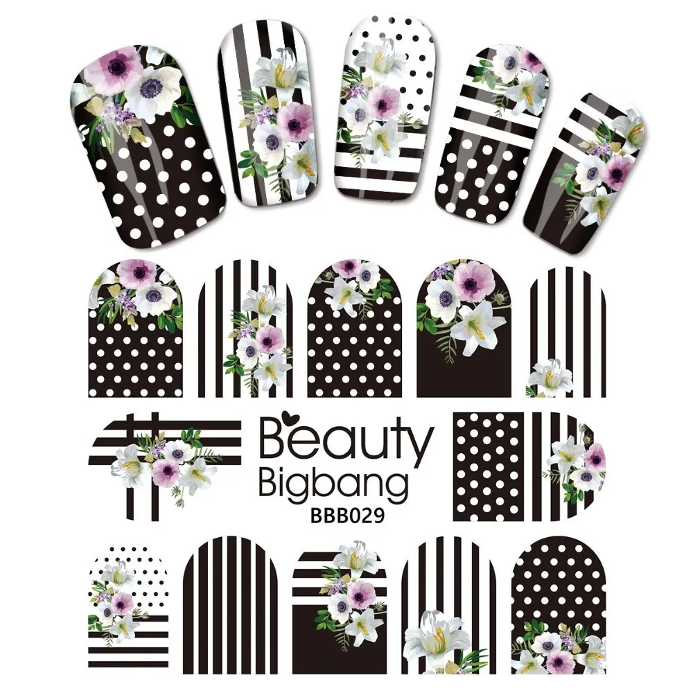 BeautyBigBang 1 Sheet Nail Sticker Water Slider Decoration Plaid Flower Motif Pattern DIY Manicure Decorative Nail Art
BeautyBigBang 1 Sheet Nail Sticker Water Slider Decoration Plaid Flower Motif Pattern DIY Manicure Decorative Nail Art