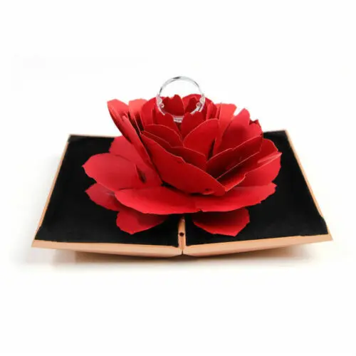 Folding Rose Ring Box Birthday Jewelry Display Boxes Gift with Wedding Valentine
Folding Rose Ring Box Birthday Jewelry Display Boxes Gift with Wedding Valentine
