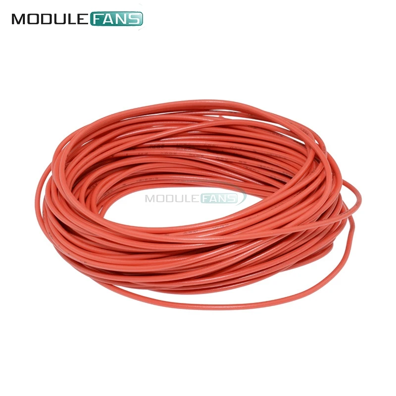 Красный 10 м UL 1007 24AWG Монтажный провод 80C / 300V шнур DIY электрический|cord diy|cord wires24 v |