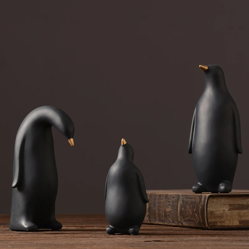 New Modern penguin family resin crafts Creative Animal Figurines Miniatures Fairy Garden porcelain home decoration accessories
New Modern penguin family resin crafts Creative Animal Figurines Miniatures Fairy Garden porcelain home decoration accessories