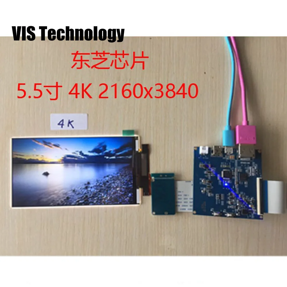 ЖК экран 5 дюйма 3840*2160 4K + контроллер драйвера HDMI MIPI для 3d SLA принтера NanoDLP Thingiverse