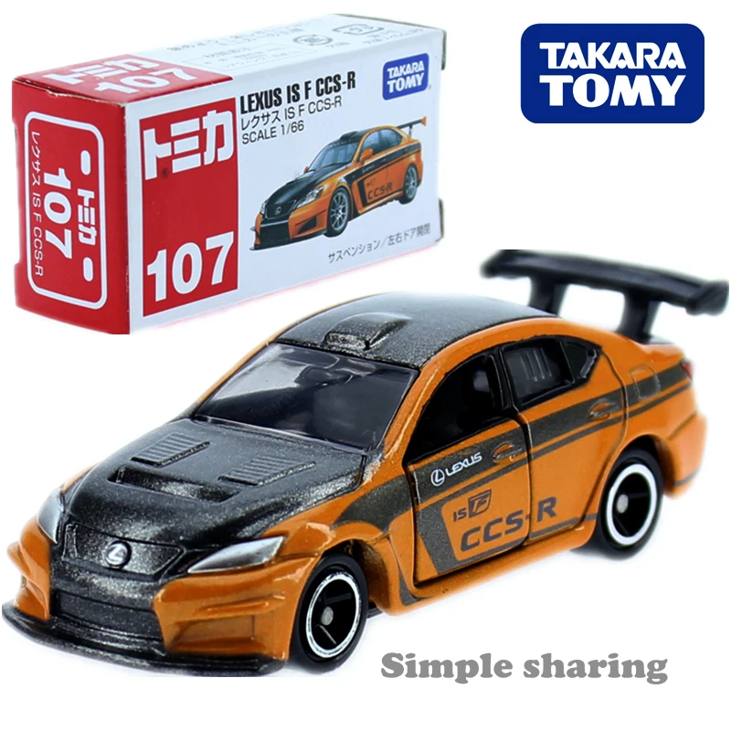 TAKARA TOMY TOMICA LEXUS ISF CCS R RACE Car No.107 Diecast Miniature Model Kit Collectibles Hot Pop Kids Toys For Children
TAKARA TOMY TOMICA LEXUS ISF CCS R RACE Car No.107 Diecast Miniature Model Kit Collectibles Hot Pop Kids Toys For Children