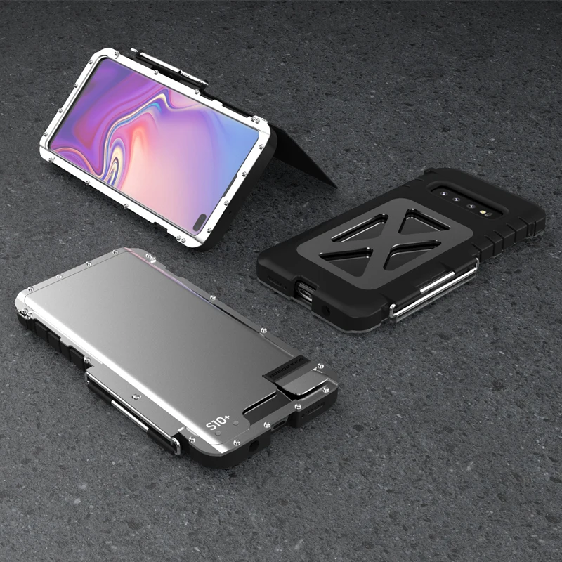 Оригинальный чехол для телефона Samsung Galaxy S10/ S10 Plus Роскошный Металлический Чехол