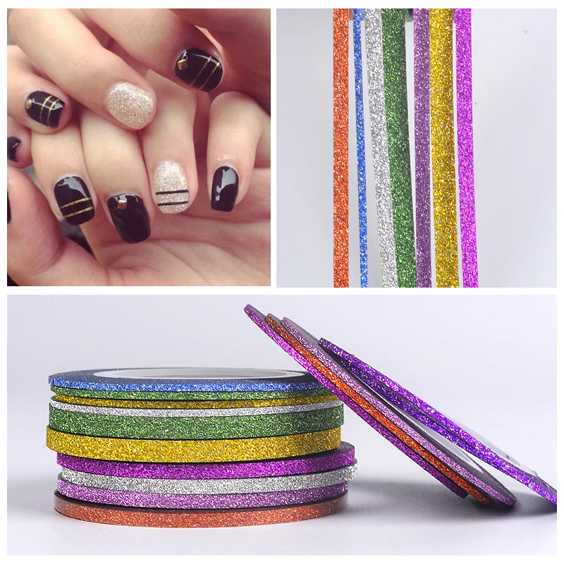 Hot 1Pc 1mm/2mm/4mm Scrub Metal Gold Silver Nail Striping Tape Line DIY Nail Art Adhesive Decal Nail Decoration Styling Tool
Hot 1Pc 1mm/2mm/4mm Scrub Metal Gold Silver Nail Striping Tape Line DIY Nail Art Adhesive Decal Nail Decoration Styling Tool