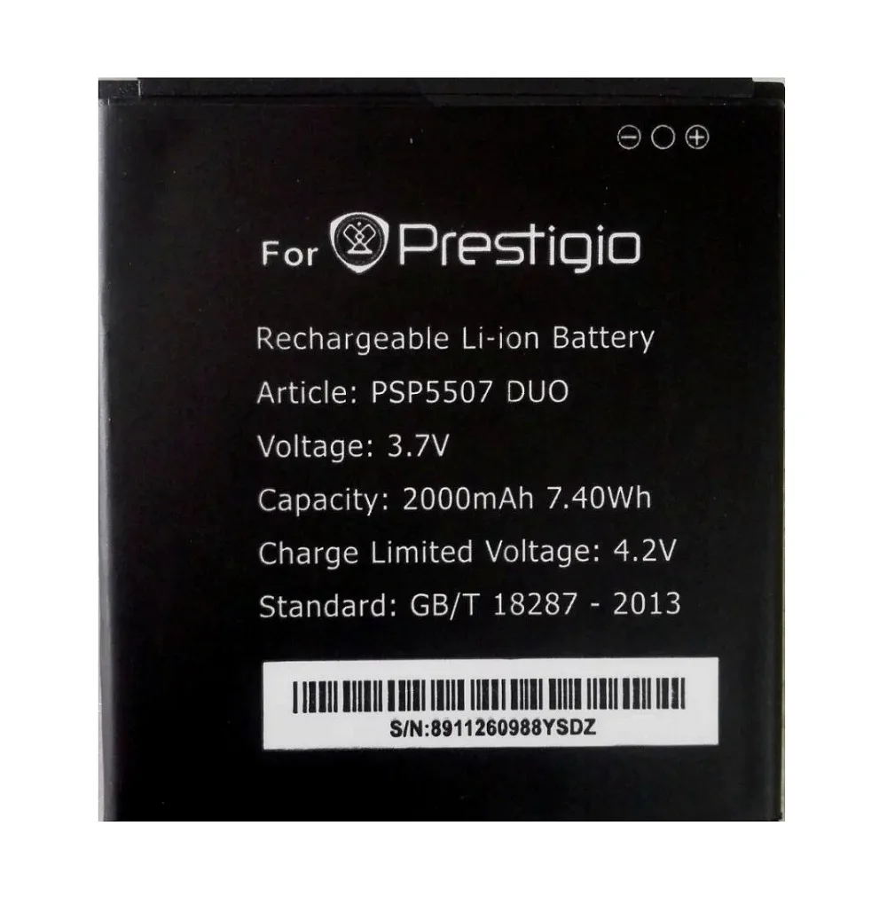 Prestigio PSP5507 DUO 2000mah High Quality Mobile Phone Replacement Li-ion Battery for Prestigio PSP5507 Battery
Prestigio PSP5507 DUO 2000mah High Quality Mobile Phone Replacement Li-ion Battery for Prestigio PSP5507 Battery