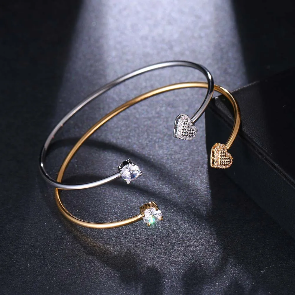 HONGHONG High Quality bangle For women Heart zircon Open bangle Personality Party Jewelry Gift Fashion Jewelry 
HONGHONG High Quality bangle For women Heart zircon Open bangle Personality Party Jewelry Gift Fashion Jewelry