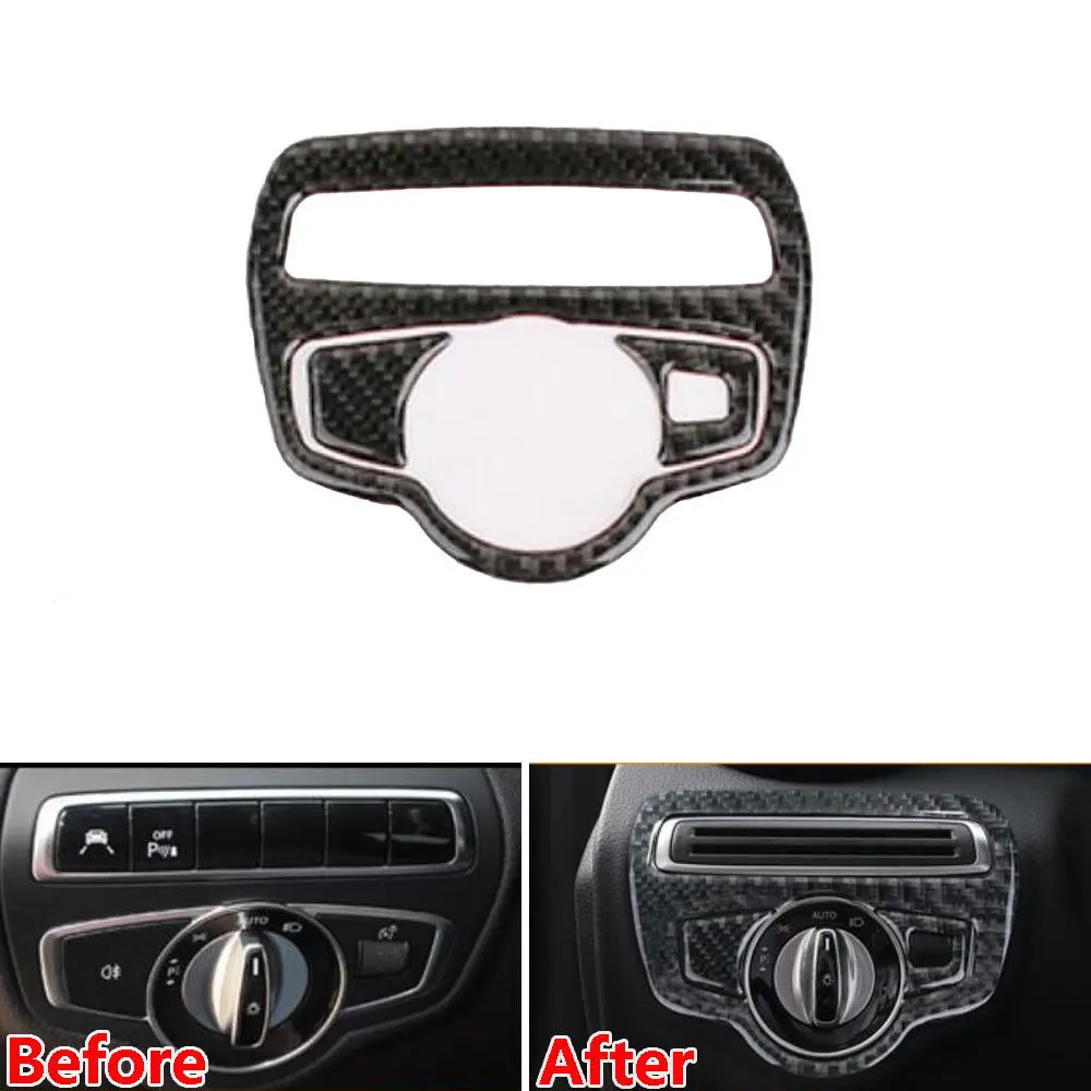 BBQ@FUKA Carbon Fiber Headlight Head Lamp Switch Button Decor Trim For Benz C Class C200L C180L 2016+
BBQ@FUKA Carbon Fiber Headlight Head Lamp Switch Button Decor Trim For Benz C Class C200L C180L 2016+