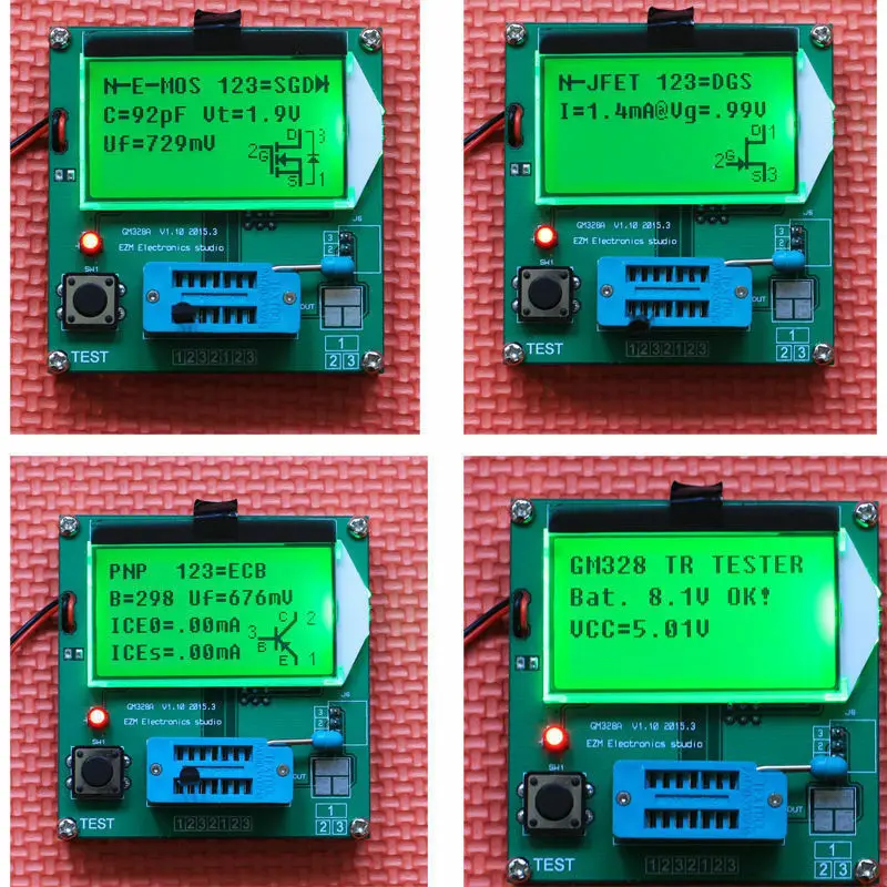 GM328 ESR Meter 12864 LCD Transistor Tester / ESR table / LCR / frequency meter / square wave genera Inductor Capacitor NEW
GM328 ESR Meter 12864 LCD Transistor Tester / ESR table / LCR / frequency meter / square wave genera Inductor Capacitor NEW