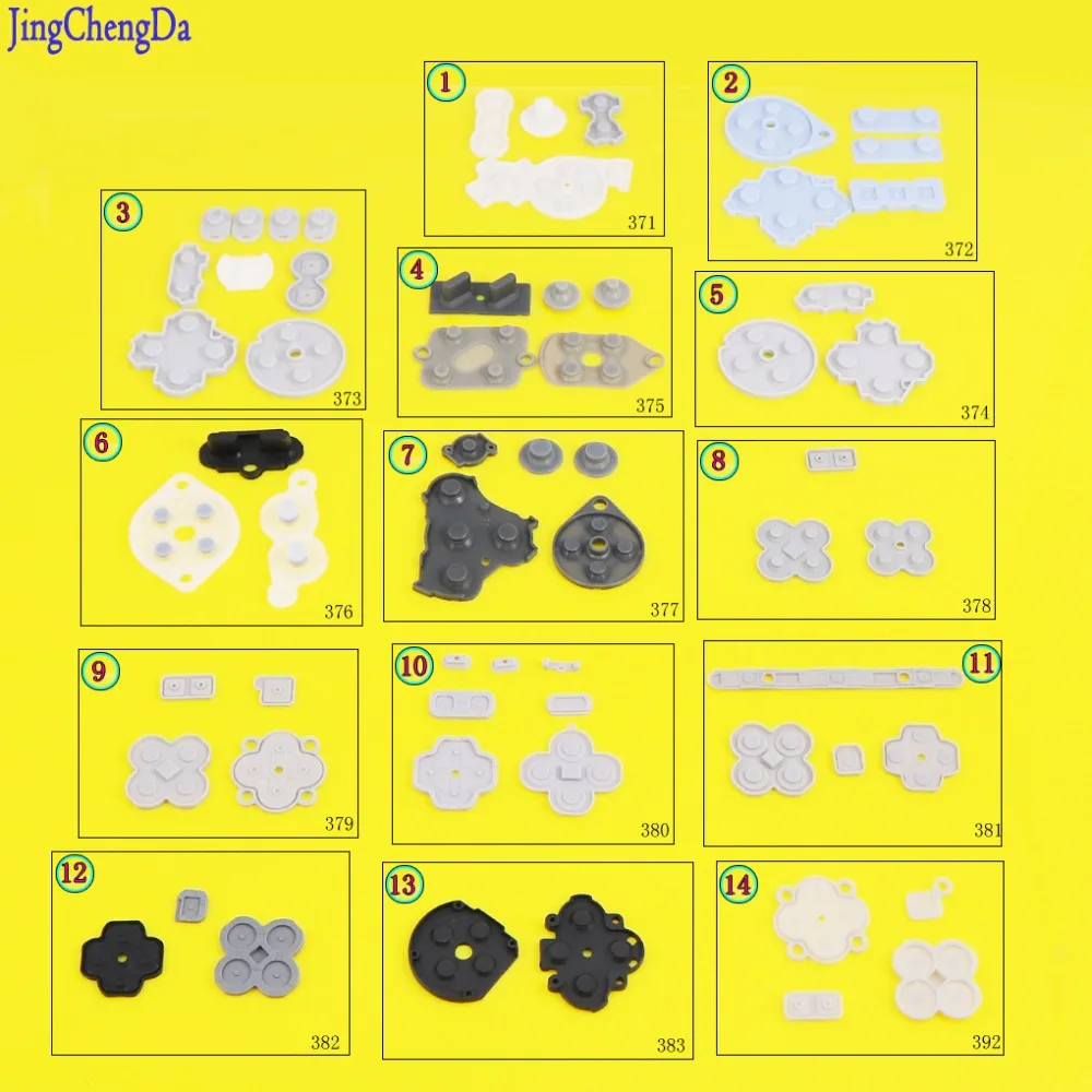 Jing Cheng Da For WIIU PAD FOR NDSI LL NDSL Silicone Conductive RubberPads Buttons For NEW 3DS XL LL for SNES NGC Console
Jing Cheng Da For WIIU PAD FOR NDSI LL NDSL Silicone Conductive RubberPads Buttons For NEW 3DS XL LL for SNES NGC Console