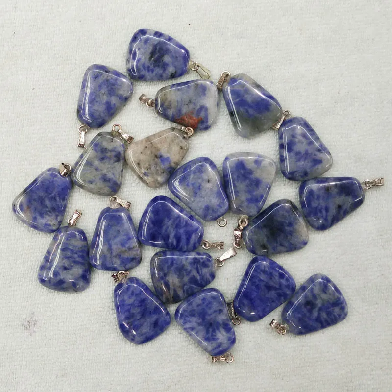 2017 fashion high quality Natural Sodalite stone trapezium shape pendants charms for jewelry making 50pcs/lot wholesale free
2017 fashion high quality Natural Sodalite stone trapezium shape pendants charms for jewelry making 50pcs/lot wholesale free